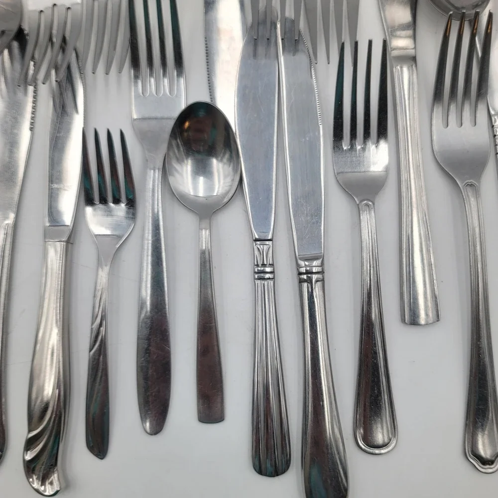 Unbranded mismatched stainless